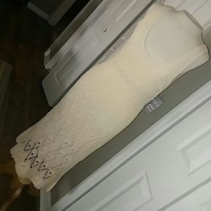 Ellavie Lace Crochet long. Sleeveless dress. Sz XL